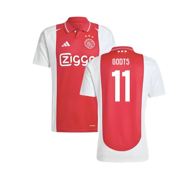 2024-2025 Ajax Home Shirt (Godts 11)-SoccerKits Hub | Buy Soccer Jerseys Online